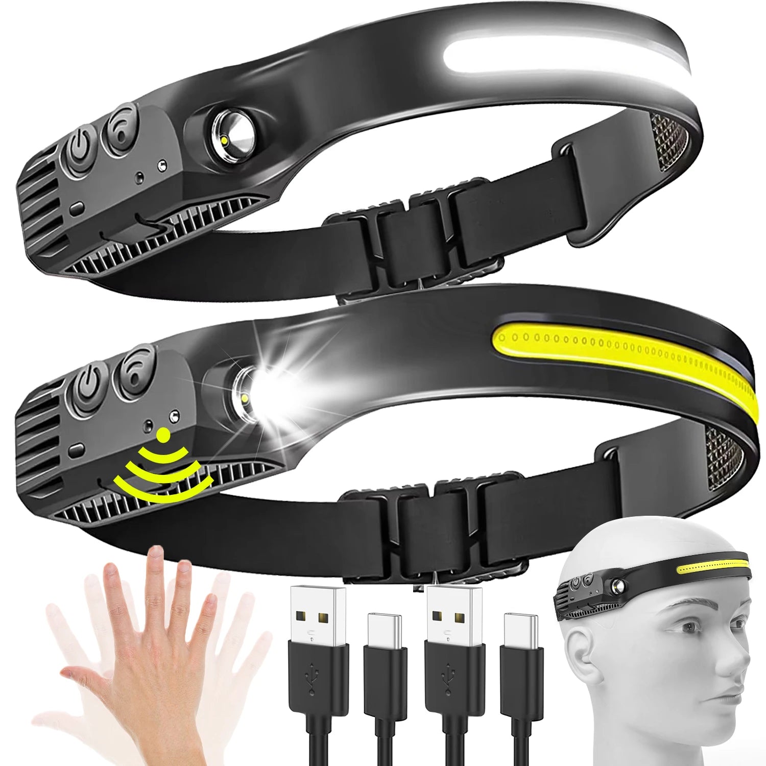 USB Rechargeable LED Sensor Headlamp™
