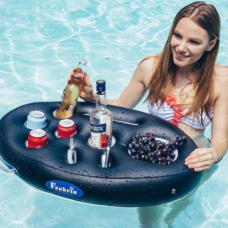 Inflatable Pool Bucket Cup Holder Float Tray™  