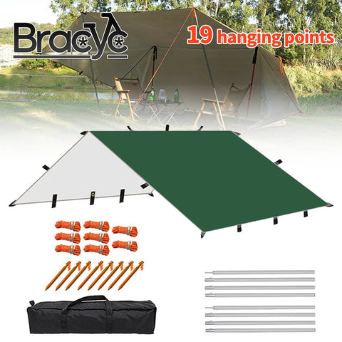 Waterproof Tarp Tent Shade™- Beach, Camping, Outdoor Shade with Nail Wind Rope